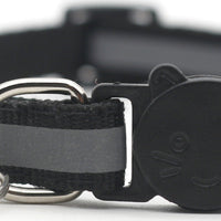 HKM-1356221 Reflective Monochrome Detachable Pet Safety Collar with Bell