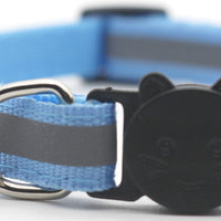 HKM-1356221 Reflective Monochrome Detachable Pet Safety Collar with Bell