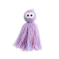HKM-1357501 Bite Resistant Wool Ball Cat Toy with Hanging Feature for Interactive Play and Dental Care
