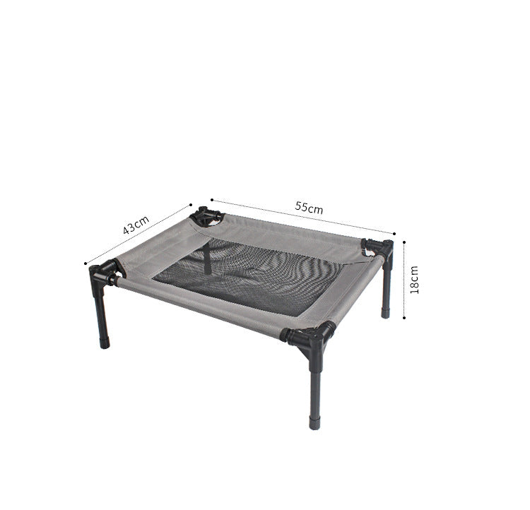 HKM-1358653 Portable Outdoor Dog Bed with Waterproof Oxford Cloth and Steel Frame - Ideal for Camping and Travel