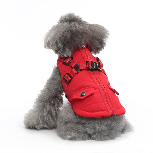 HKM-1359677 Stylish Zippered Pet Apparel in Multiple Colors and Sizes