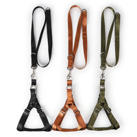 HKM-1359805 Buckle Chest and Back Traction Rope with Adjustable Leash and Solid Color Options