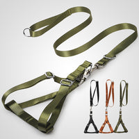 HKM-1359805 Buckle Chest and Back Traction Rope with Adjustable Leash and Solid Color Options