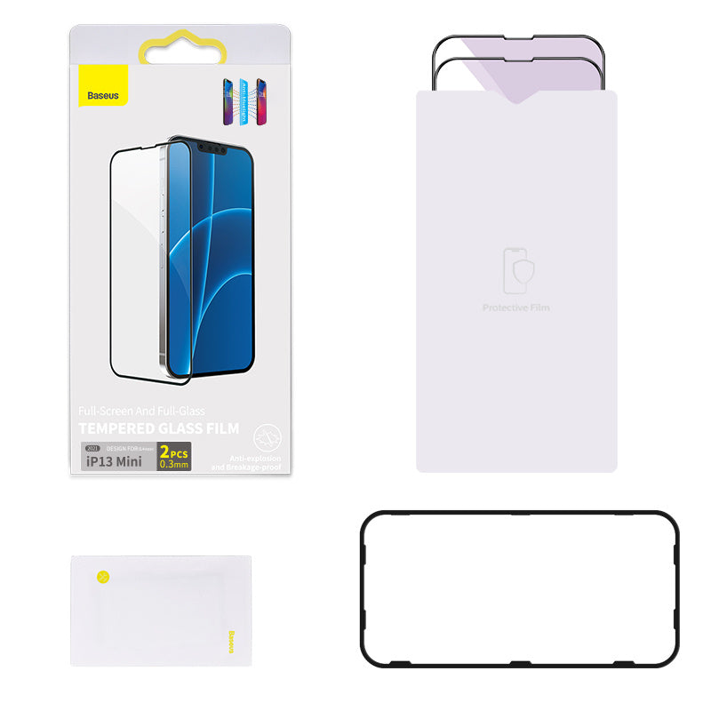 HKM-136019 Full Glass Anti Blue Light Tempered Screen Protector for iPhone 13 Series 5.4 inch