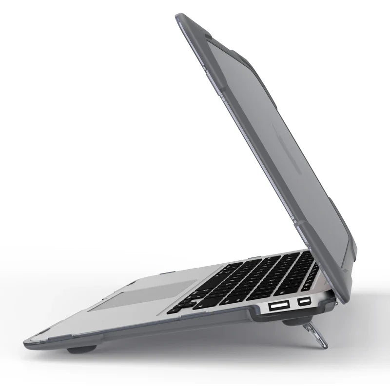 HKM-136019 Slim Hard Shell Protective Cover with Fold Kickstand for MacBook Pro 13" Retina A1502 A1425