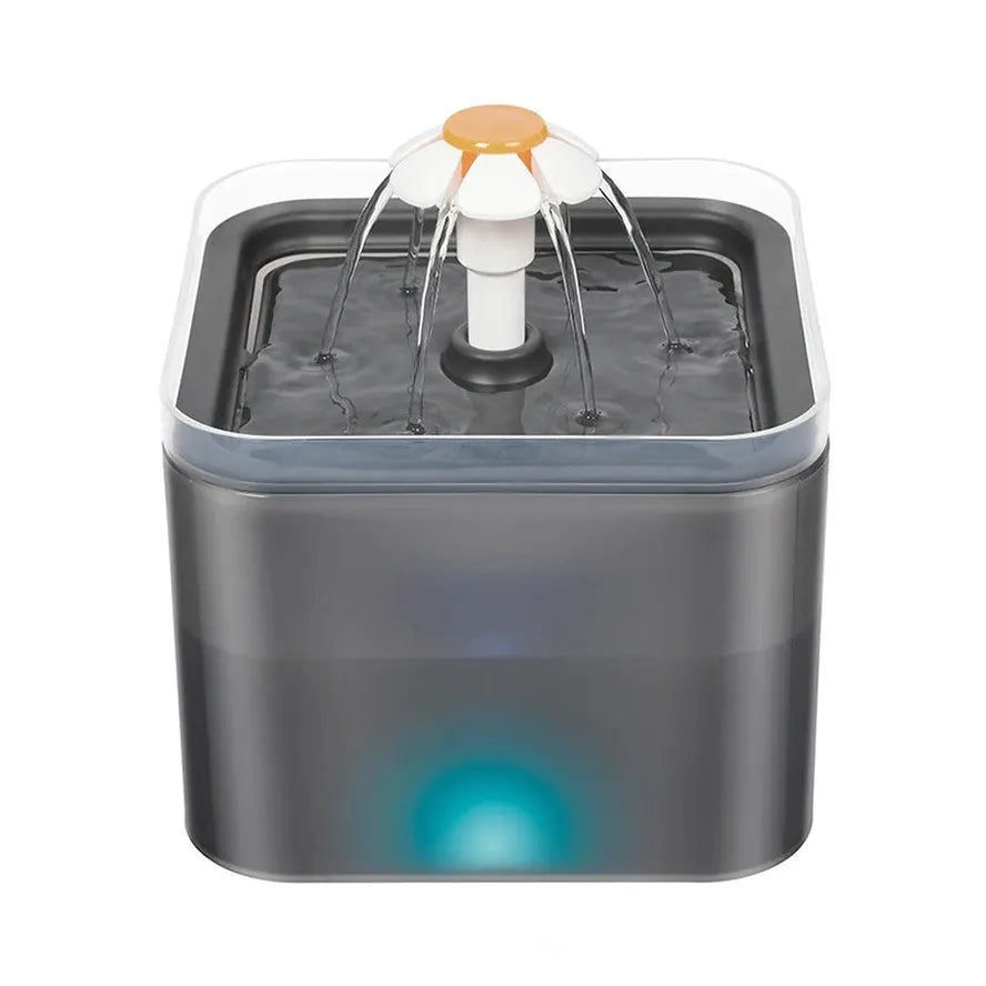 HKM-136083 Automatic Pet Water Fountain 2L with Multi-Flow Designs and Filtration System