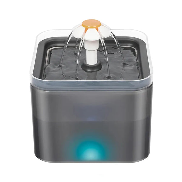 HKM-136083 Automatic Pet Water Fountain 2L with Multi-Flow Designs and Filtration System