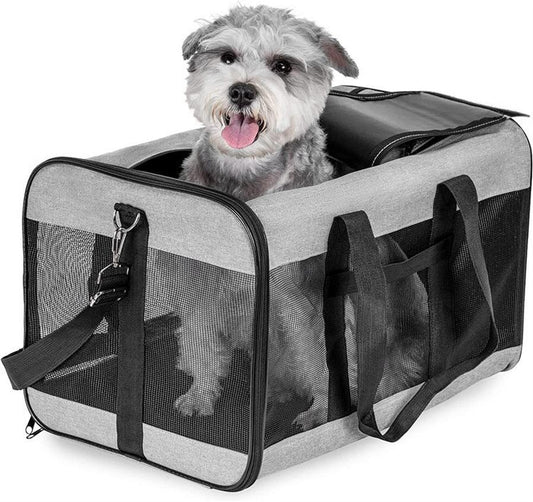 HKM-136147 Portable Foldable Pet Carrier for Dogs and Cats - Breathable Travel Handbag