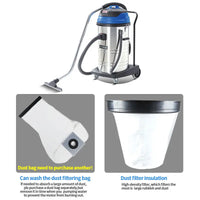 HKM-136211 70L Wet Dry Vacuum Cleaner for Home, Outdoor, RV, and Garage Use - CE ISO Certified