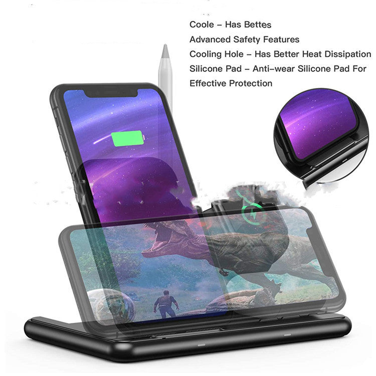 HKM-136339 Wireless Charging Pad with Type-C Interface - Black