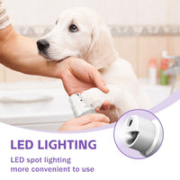 HKM-1363773 Rechargeable LED Dog & Cat Nail Clippers with Safety Guard and Quiet Operation