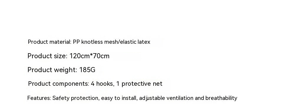 HKM-1364797 Pet Isolation Mesh Net for Car Trunk – 120cm x 70cm Protective Barrier