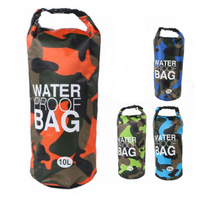 HKM-136659 Camouflage Waterproof Bucket Bag for Outdoor Activities and Beach Use