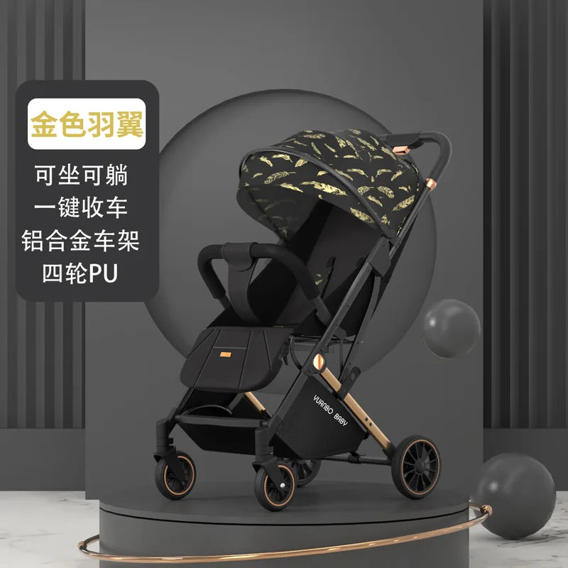 HKM-136659 Two-Way Baby Stroller with Cotton Fabric for Ages 6 Months to 3 Years
