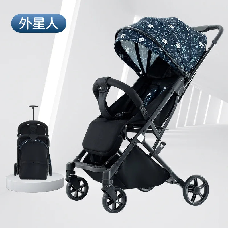 HKM-136659 Two-Way Baby Stroller with Cotton Fabric for Ages 6 Months to 3 Years