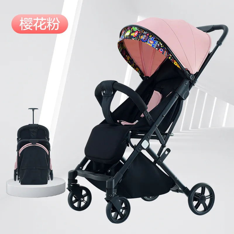 HKM-136659 Two-Way Baby Stroller with Cotton Fabric for Ages 6 Months to 3 Years