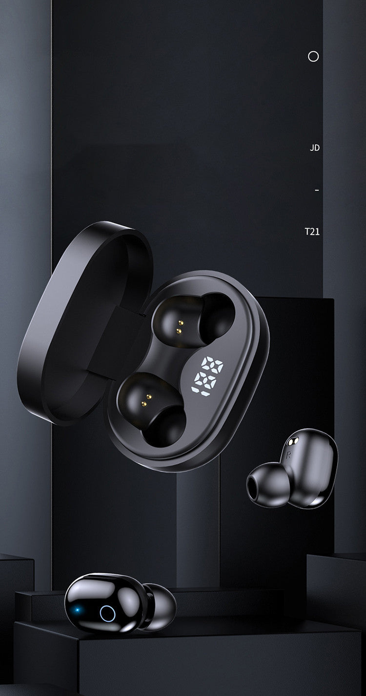 HKM-136659 Wireless Sports Bluetooth Headset with Smart Digital Display and Voice Control
