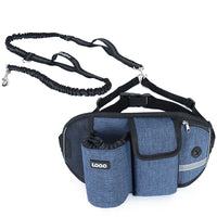 HKM-1367997 Hands-Free Dog Training Leash with Adjustable Waist Bag for Treats and Essentials