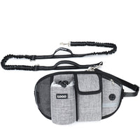 HKM-1367997 Hands-Free Dog Training Leash with Adjustable Waist Bag for Treats and Essentials