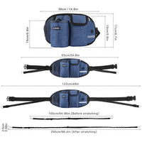 HKM-1367997 Hands-Free Dog Training Leash with Adjustable Waist Bag for Treats and Essentials