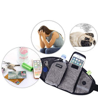 HKM-1367997 Hands-Free Dog Training Leash with Adjustable Waist Bag for Treats and Essentials
