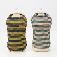 HKM-1368125 Thin Striped Cotton Vest for Dogs and Cats - Casual Pet Apparel