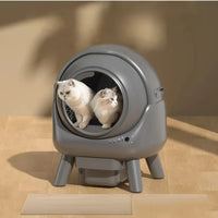 HKM-136915 Smart Automatic Cat Litter Box with 8L Capacity and Tuya App Control, Easy Clean for Short-Leg Cats