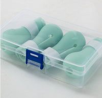 HKM-1369533 Silicone Cat Washing Foot Covers - Anti-Scratch Gloves for Feeding and Grooming, Green, 4-Pack