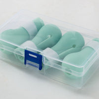 HKM-1369533 Silicone Cat Washing Foot Covers - Anti-Scratch Gloves for Feeding and Grooming, Green, 4-Pack