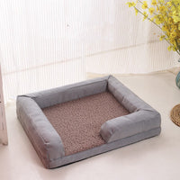 HKM-1369789 Cozy Lamb Wool Dog Mat Sofa Bed with Removable, Washable Cover - Small, Medium, Large Sizes Available