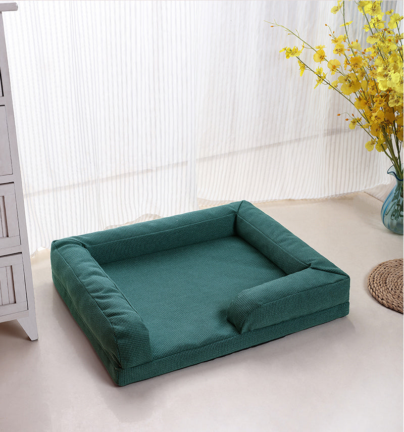 HKM-1369789 Cozy Lamb Wool Dog Mat Sofa Bed with Removable, Washable Cover - Small, Medium, Large Sizes Available
