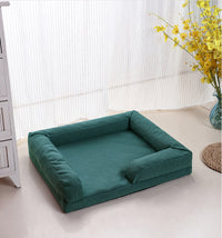 HKM-1369789 Cozy Lamb Wool Dog Mat Sofa Bed with Removable, Washable Cover - Small, Medium, Large Sizes Available