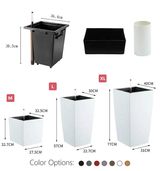 HKM-136979 Large Outdoor Plant Pots for Preserved Roses - Decorative Garden Planters