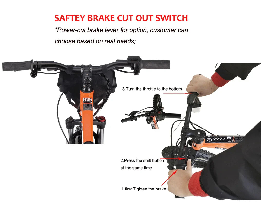 HKM-137043 20-Inch Electric Balance Bike with 36V 600W Motor, 3 Speed Options, Hydraulic Disc Brakes, Ideal for Kids