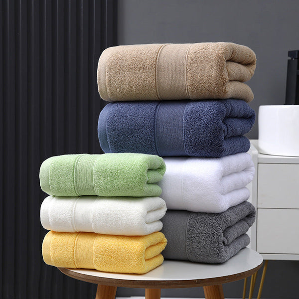 HKM-137043 Pure Cotton Quick-Drying Bath Towel - Absorbent, Soft, and Durable in Various Colors