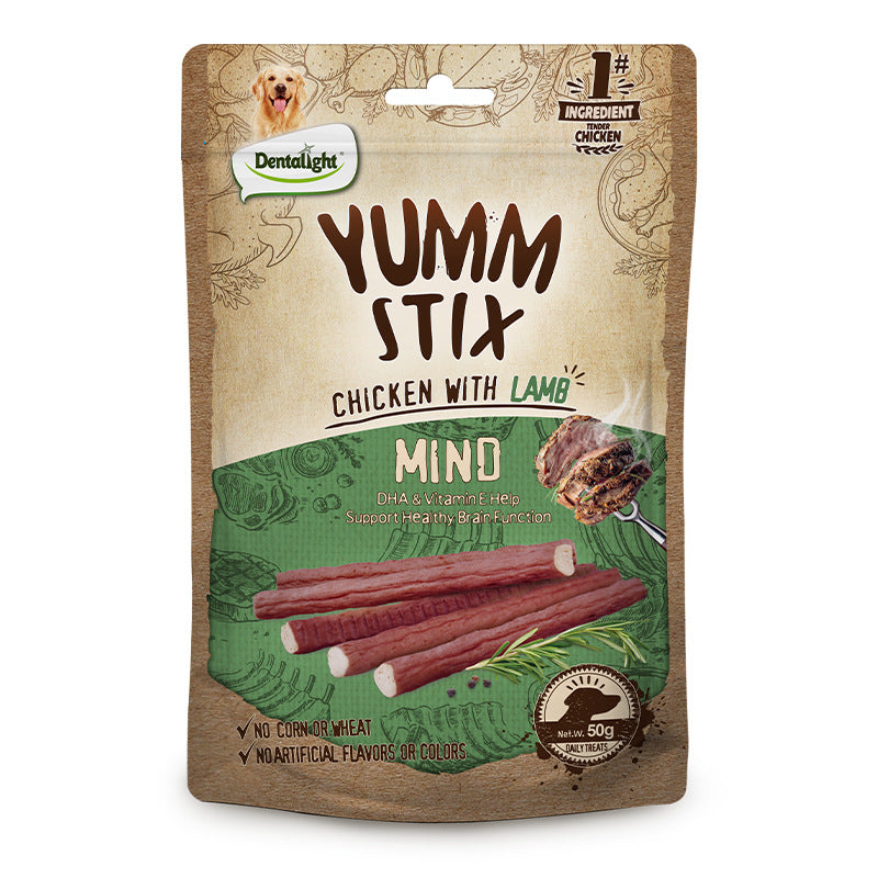 HKM-1371581 Pure Chicken Emulsion Strips for Puppies - 50g Pack - Ideal for Childhood Development