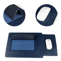 HKM-137171 Slim Waterproof PU Leather Laptop Sleeve with Stand and Mouse Pad