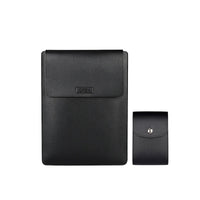 HKM-137171 Slim Waterproof PU Leather Laptop Sleeve with Stand and Mouse Pad