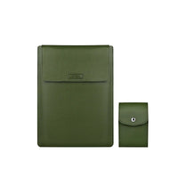 HKM-137171 Slim Waterproof PU Leather Laptop Sleeve with Stand and Mouse Pad