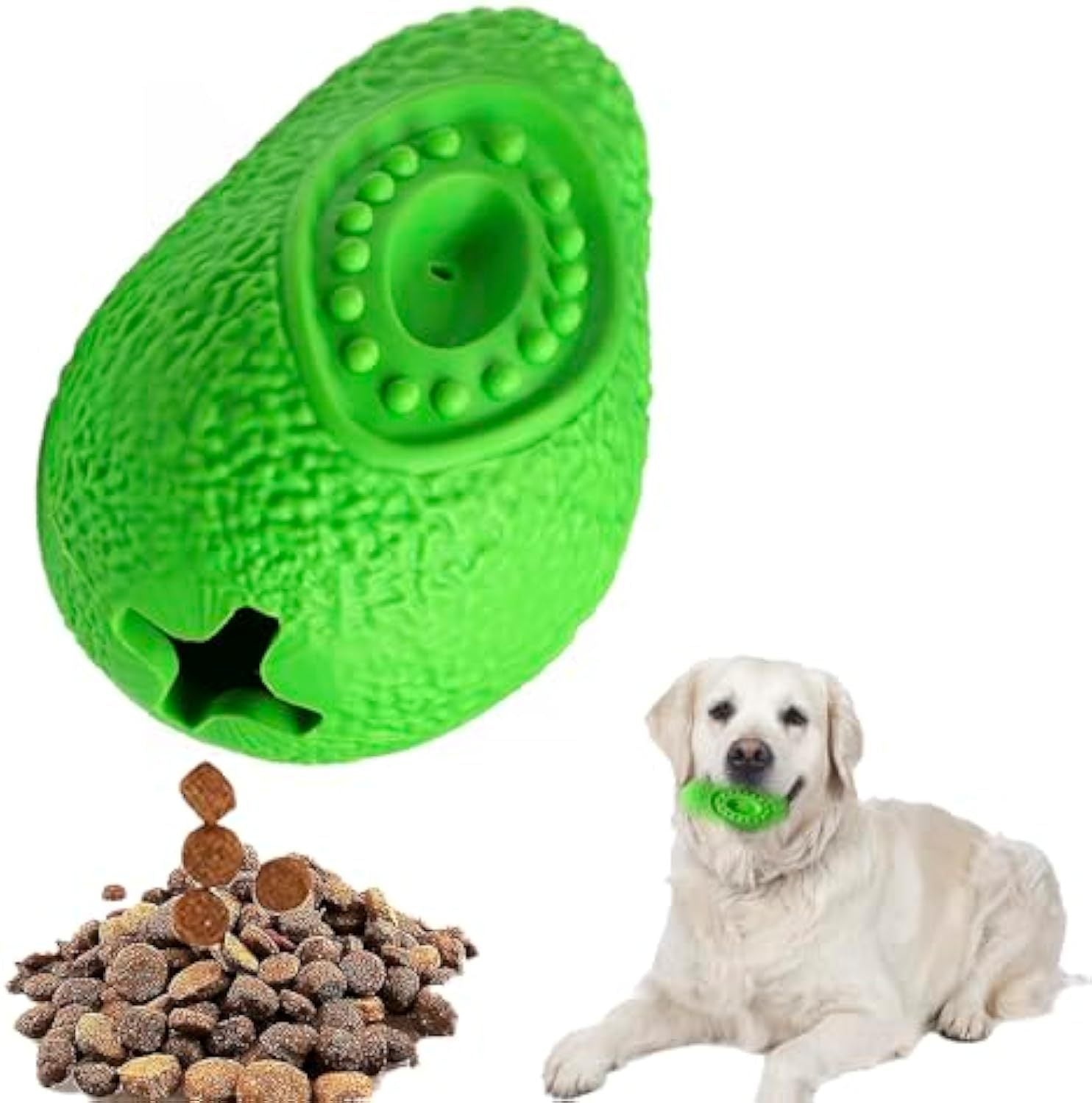 HKM-137299 Durable Indestructible Dog Chew Toys - Safe Rubber Teething Toy for Aggressive Chewers, Large & Small Breeds