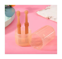 HKM-1373373 Pet Silicone Toothbrush Set with Storage Box for Cats and Dogs