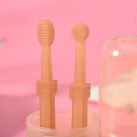 HKM-1373373 Pet Silicone Toothbrush Set with Storage Box for Cats and Dogs