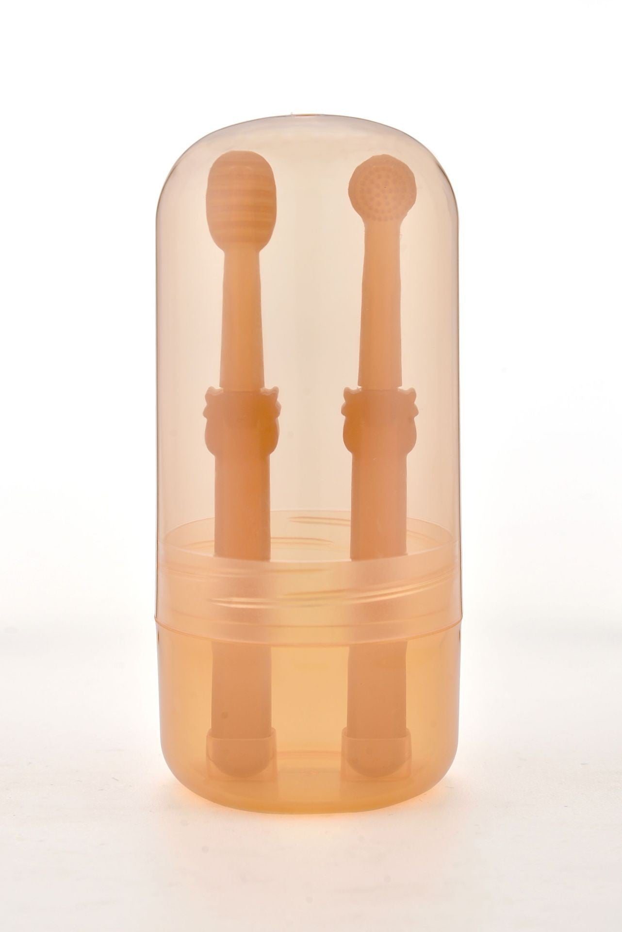 HKM-1373373 Pet Silicone Toothbrush Set with Storage Box for Cats and Dogs