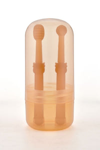 HKM-1373373 Pet Silicone Toothbrush Set with Storage Box for Cats and Dogs