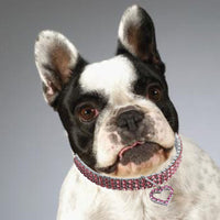 HKM-1373501 Heart Shaped Metal Pet Necklace - Adjustable Size for All Seasons