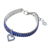 HKM-1373501 Heart Shaped Metal Pet Necklace - Adjustable Size for All Seasons
