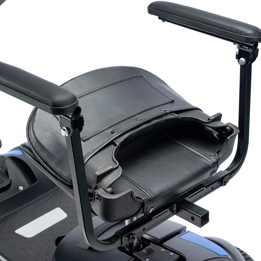 HKM-137491 4 Wheel Electric Mobility Scooter, Quick Release Battery, Foldable, 18KM Range, 10km/h Max Speed, Waterproof