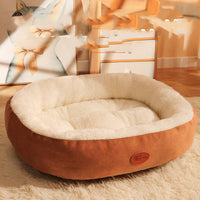 HKM-1375549 Cozy Plush Dog and Cat Nest - Removable, Washable Winter Bed in Various Sizes