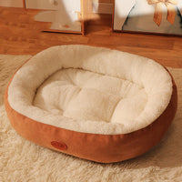 HKM-1375549 Cozy Plush Dog and Cat Nest - Removable, Washable Winter Bed in Various Sizes