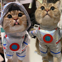 HKM-1375677 Funny Space Suit Pet Costume for Halloween Dress-Up, Made of Polyester, Available in Sizes S, M, L, XL